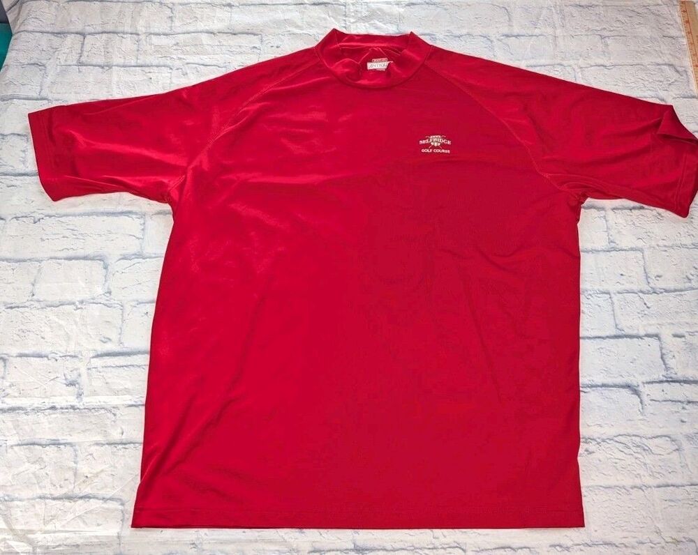 Antigua Golf Desert Dry Short Sleeve Pullover Tee XL Selfridge Golf Course